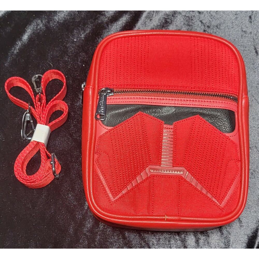 Disney Loungefly Purse Crossbody Bag Red Sith Storm Trooper Helmet Star Wars NWT